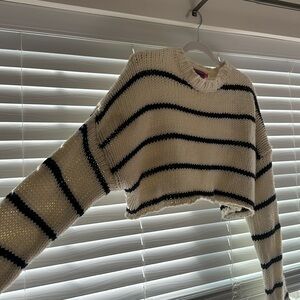 Black and White Stripped Sweater